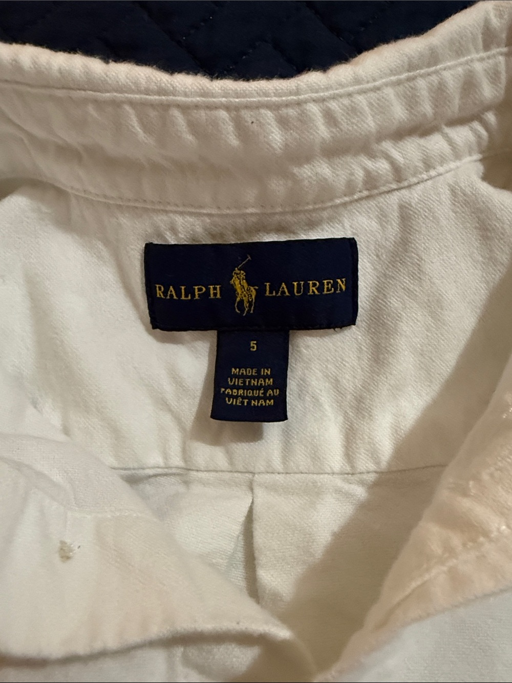 Polo by Ralph Lauren White Button-Down Shirt with Embroidered Pony - Picture 2 of 6
